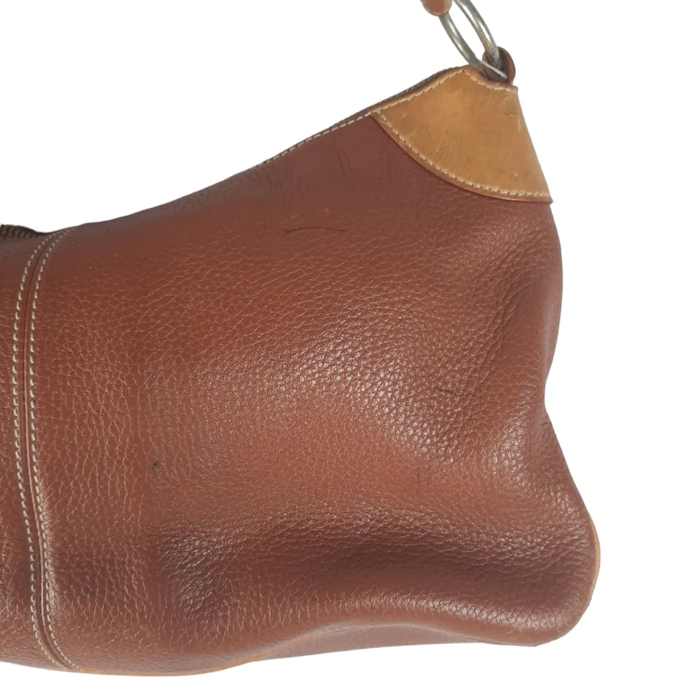 Vintage DOONEY & BOURKE Brown All Weather Leather Satchel Handbag - Picture 7 of 15